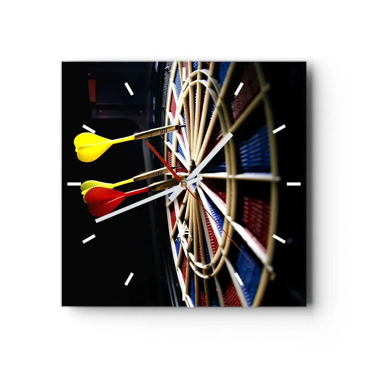 Horloge murale - Pendule murale - Droit au but - 40x40 cm