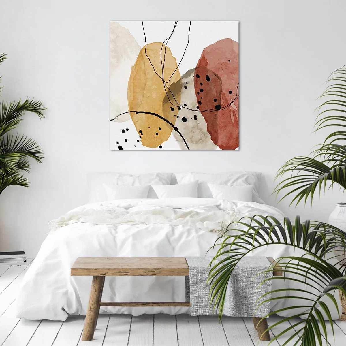 Impression sur toile - Image sur toile - Léger et transparent comme l'air - 30x30 cm