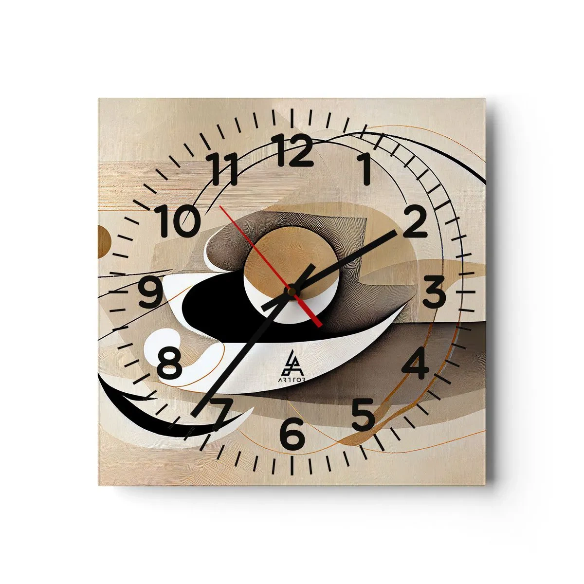 Horloge murale - Pendule murale - Composition : l'essence des choses - 30x30 cm