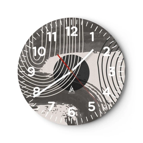 Horloge murale - Pendule murale - L'ovale gagne - 30x30 cm