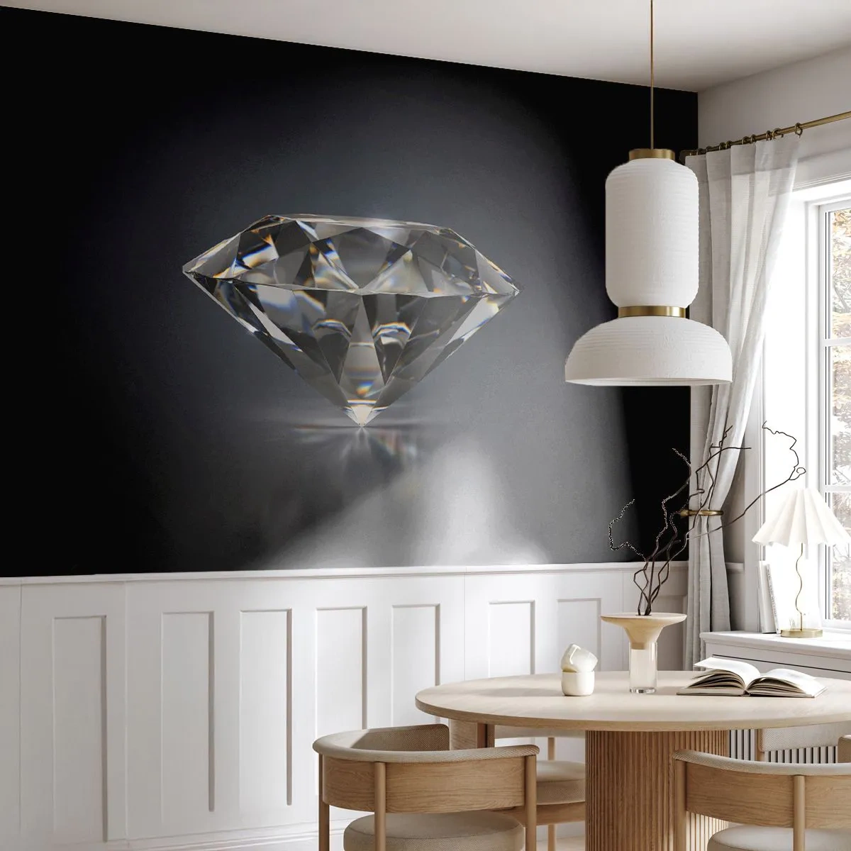 Papier Peint Photo Premium Canvas - La meilleure amie - diamant, diamant, Gemme - 250x175 cm