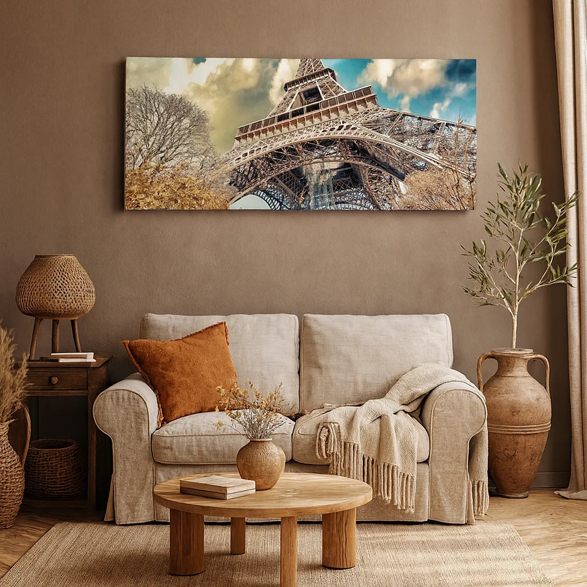 Impression sur toile - Image sur toile - Et en automne à Paris... - 30x30 cm