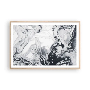 Affiche dans un chêne clair - Poster - Au centre de la Terre - 91x61 cm