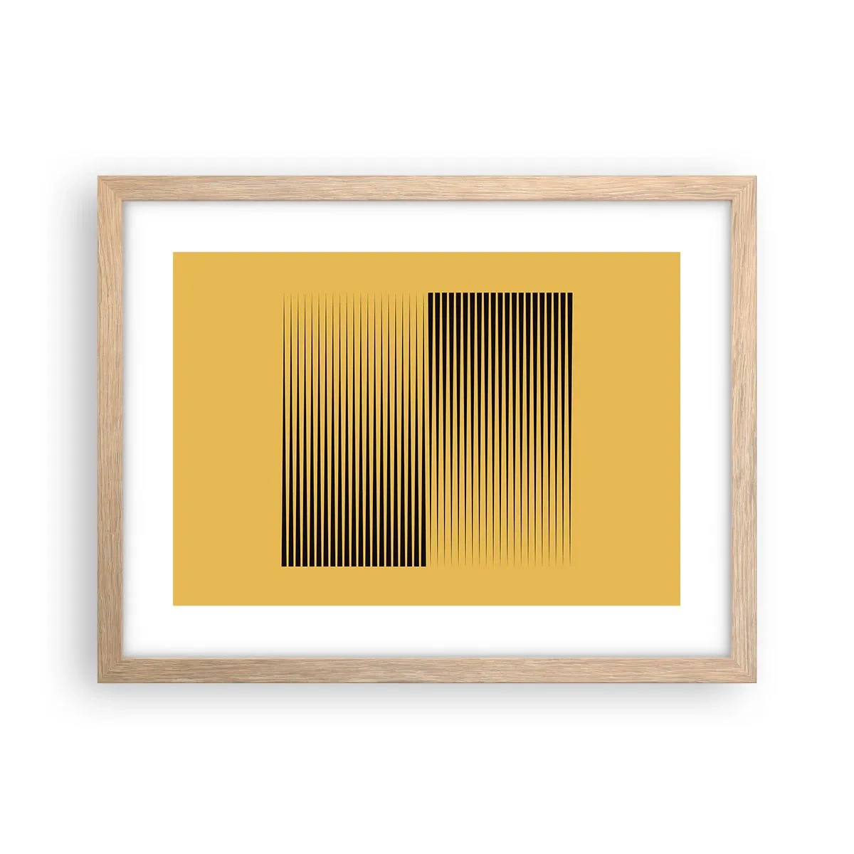 Affiche dans un chêne clair - Poster - Cadre opposé - 40x30 cm