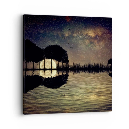 Impression sur toile - Image sur toile - Nuit au bout du monde - 30x30 cm