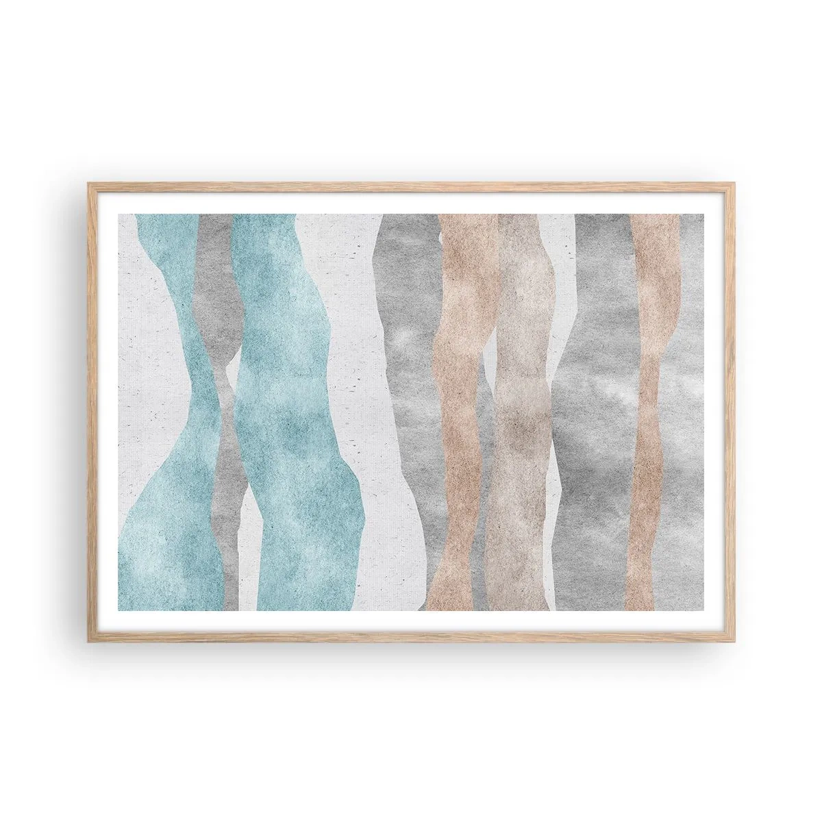 Affiche dans un chêne clair - Poster - Une étude de proximité - 100x70 cm