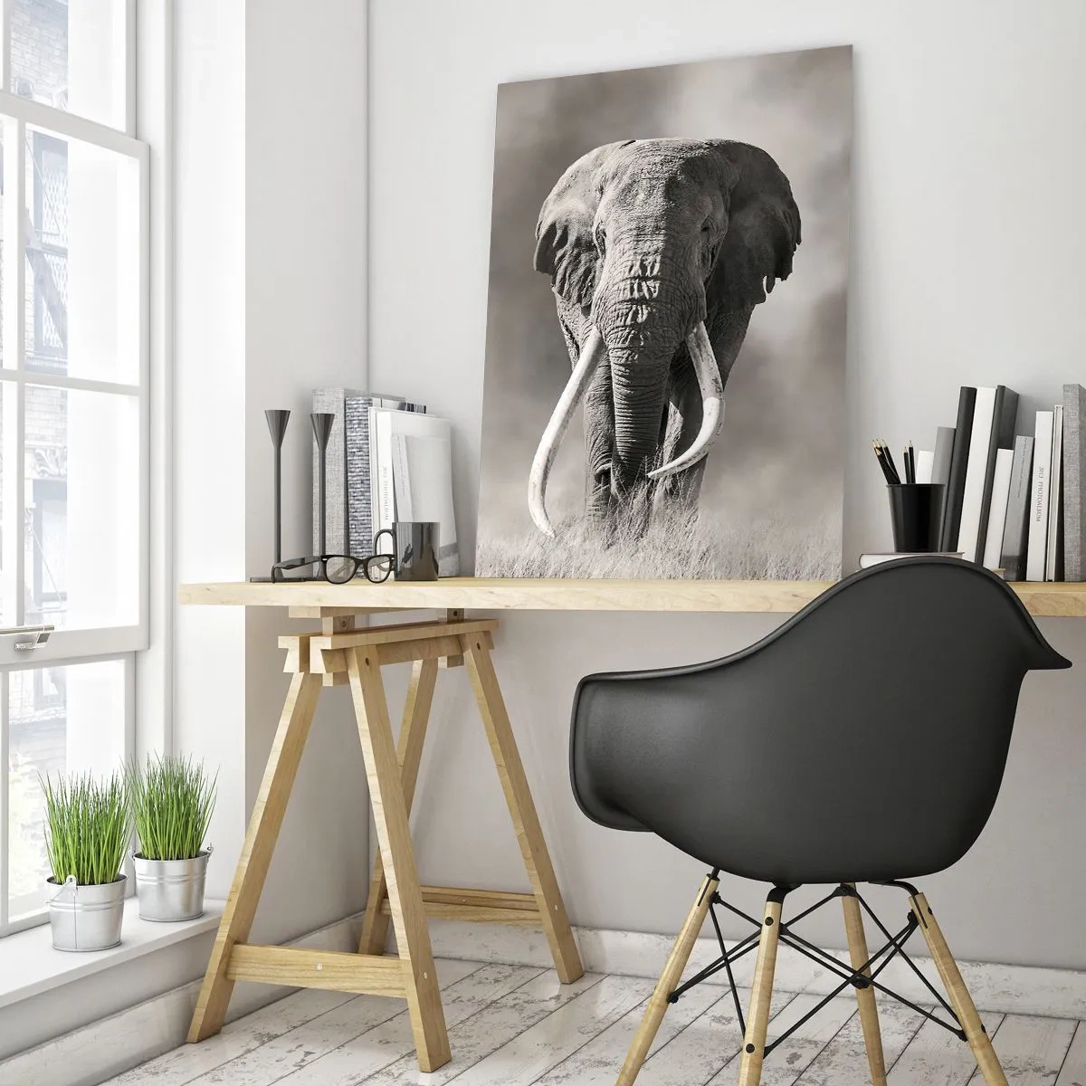 Impression sur verre - Image sur verre - Patriarche africain - 70x100 cm