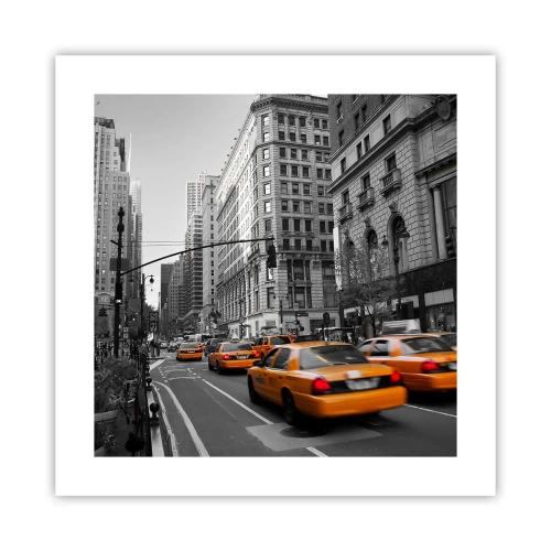 Affiche - Poster - Soleil des grandes villes - 40x40 cm