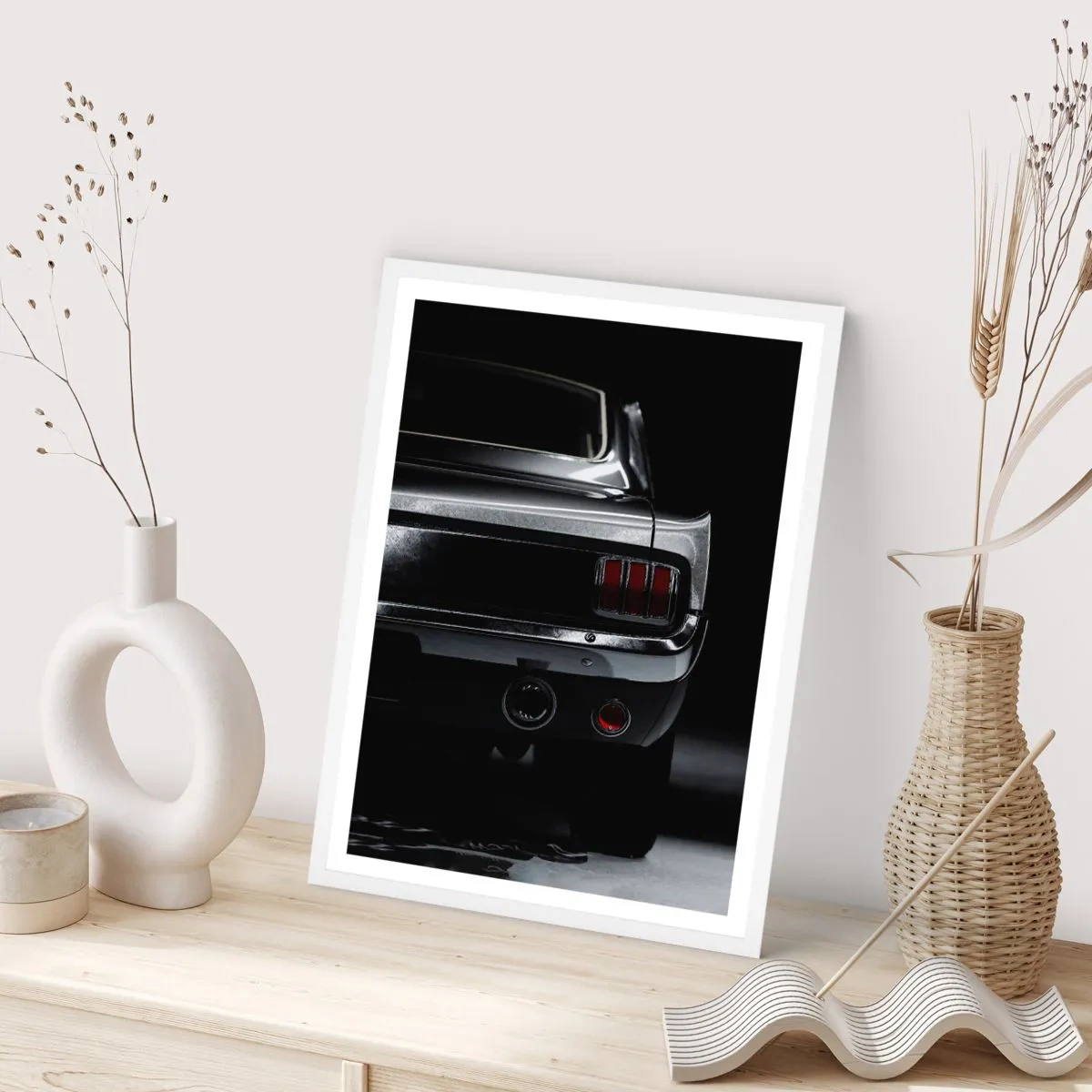 Affiche dans un cadre blanc - Poster - Le charme du classique - 50x70 cm