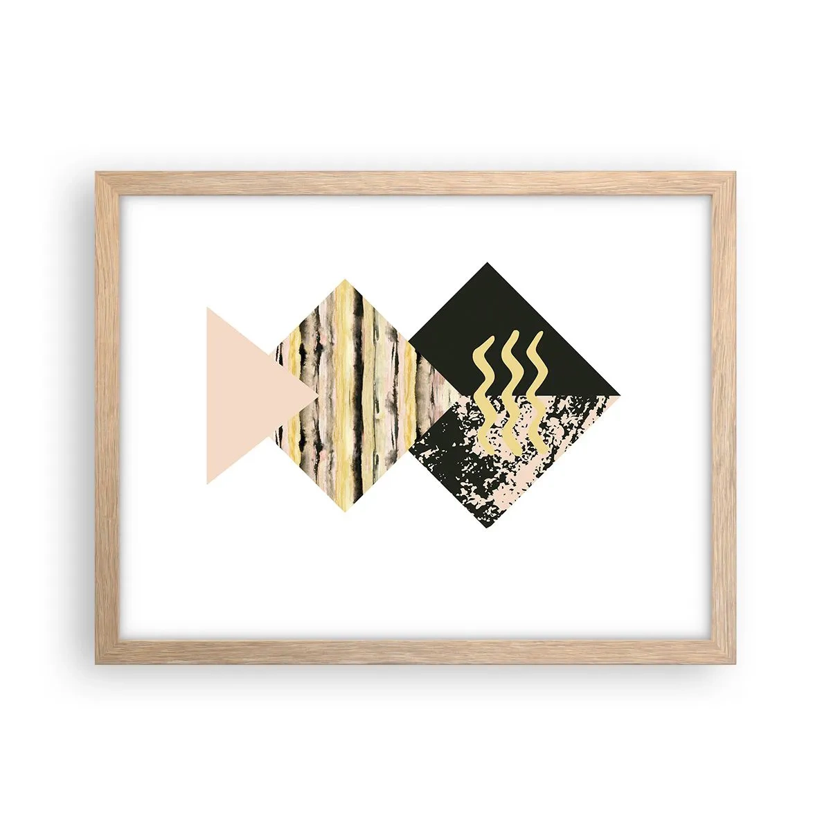 Affiche dans un chêne clair - Poster - Pas si simple - 40x30 cm