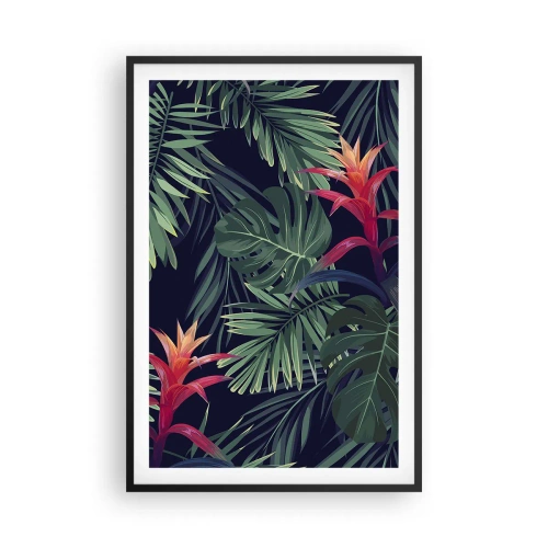 Affiche dans un cadre noir - Poster - immergé dans la nature - 61x91 cm