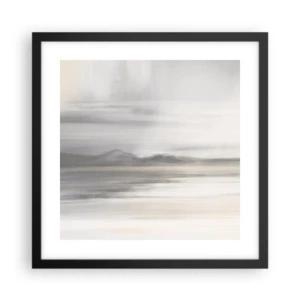 Affiche dans un cadre noir - Poster - Distance réfléchie - 40x40 cm