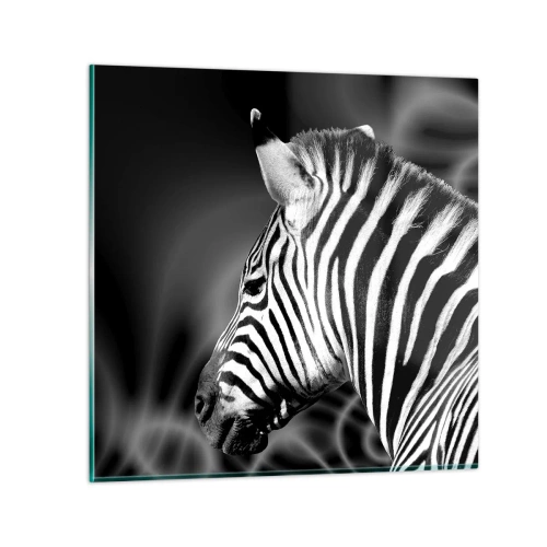 Impression sur verre - Image sur verre - Blanc c'est blanc et noir c'est noir - 30x30 cm