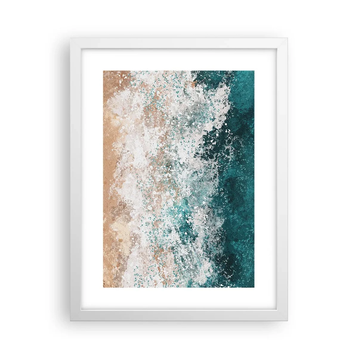 Affiche dans un cadre blanc - Poster - Histoires de la mer - 30x40 cm