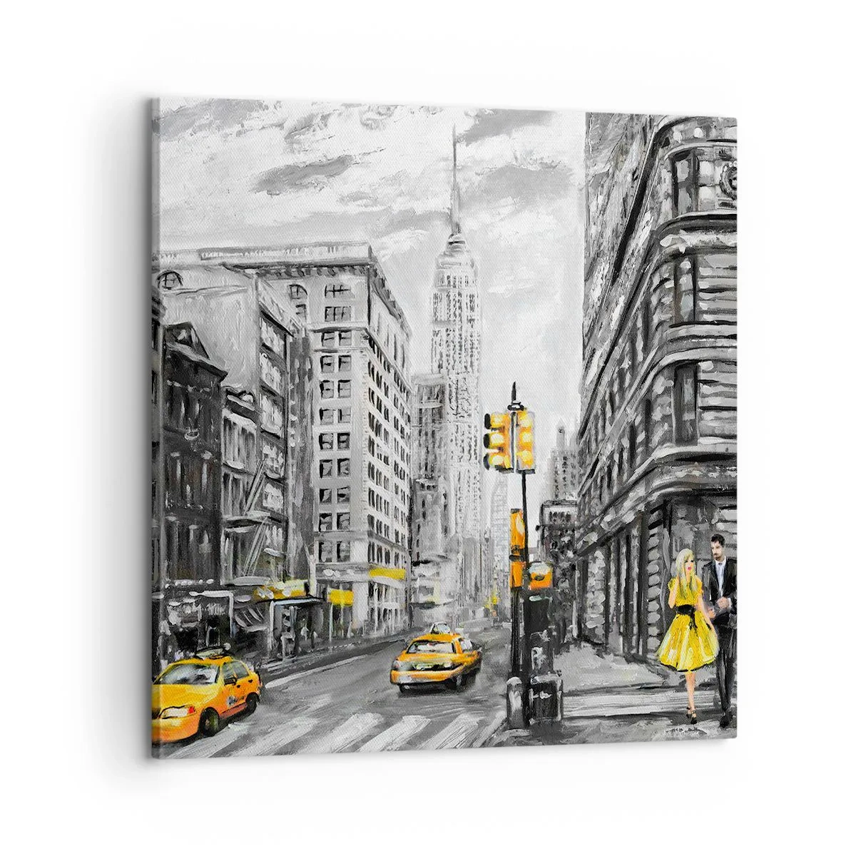 Impression sur toile - Image sur toile - Une histoire new-yorkaise - 60x60 cm