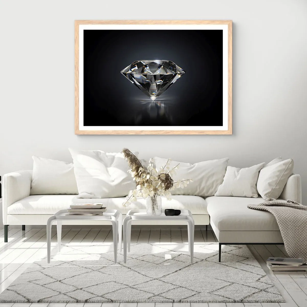 Affiche dans un chêne clair - Poster - La meilleure amie - 91x61 cm