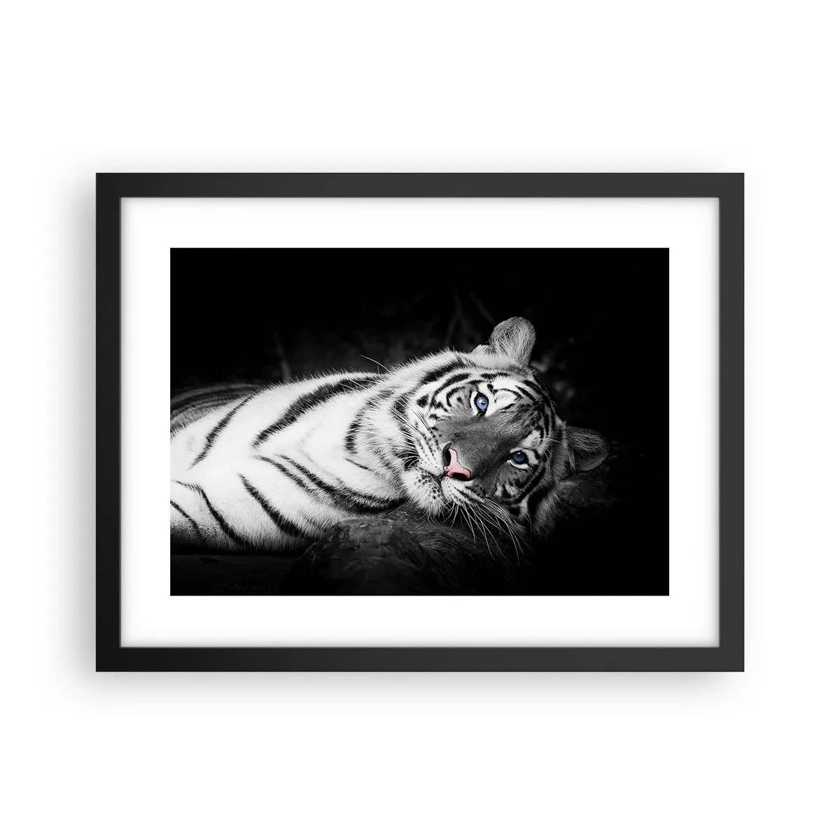 Affiche dans un cadre noir - Poster - Sauvagerie et paix - 40x30 cm