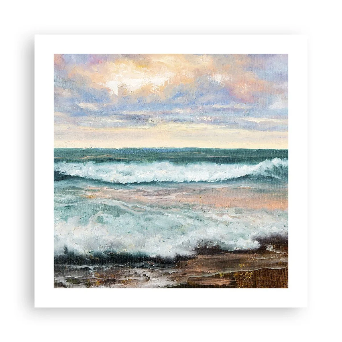 Affiche - Poster - Ici tu adouciras ton âme - 50x50 cm