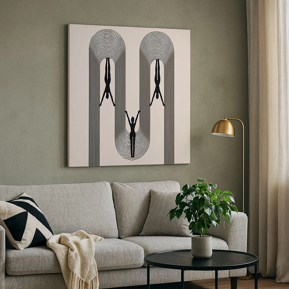 Impression sur toile - Image sur toile - Les jambes en l’air - 30x30 cm