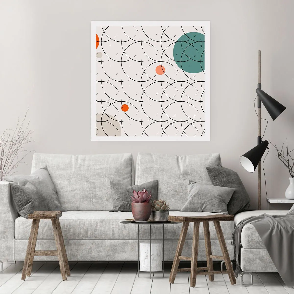 Affiche - Poster - Dans l'esprit pop art - 40x40 cm