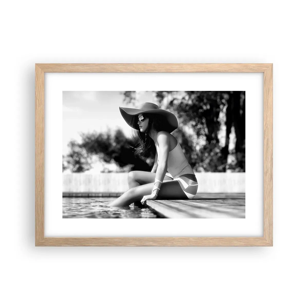 Affiche dans un chêne clair - Poster - Rêve d'été - 40x30 cm