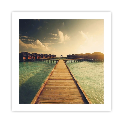 Affiche - Poster - Invitation chaleureuse - 50x50 cm