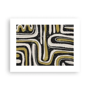 Affiche - Poster - Composition : routes et ruelles - 40x30 cm