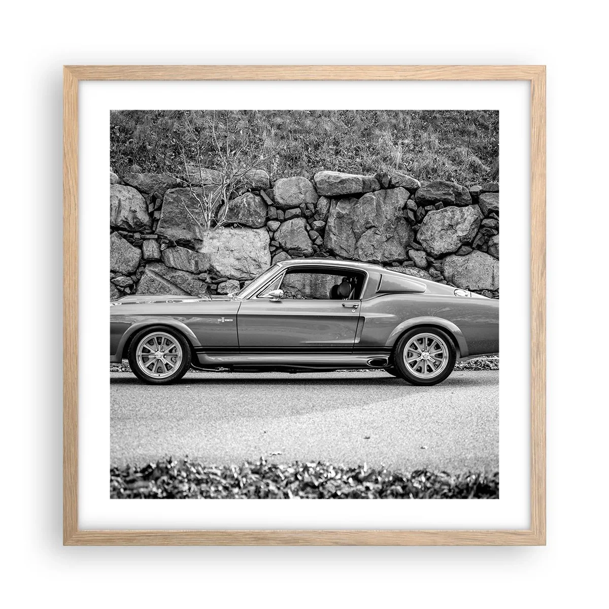 Affiche dans un chêne clair - Poster - Légende des années 60 - 50x50 cm