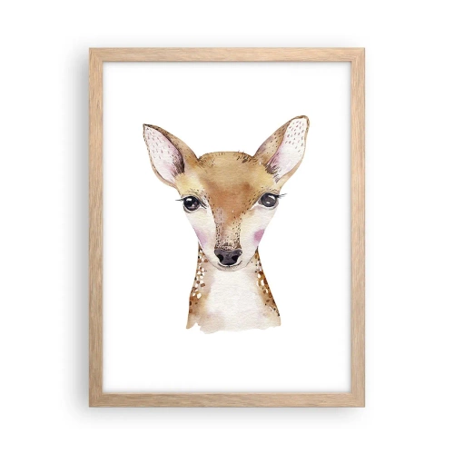 Affiche dans un chêne clair - Poster - L'innocence de la nature - 30x40 cm