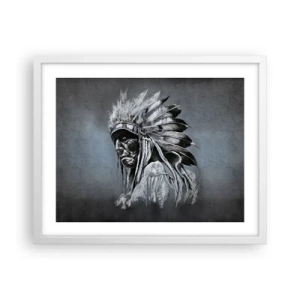 Affiche dans un cadre blanc - Poster - Retour aux sources - 50x40 cm