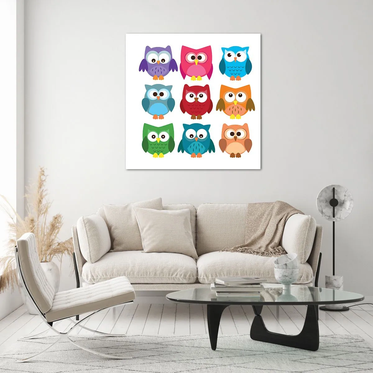 Impression sur verre - Image sur verre - C'est amusant d'être différent - 40x40 cm