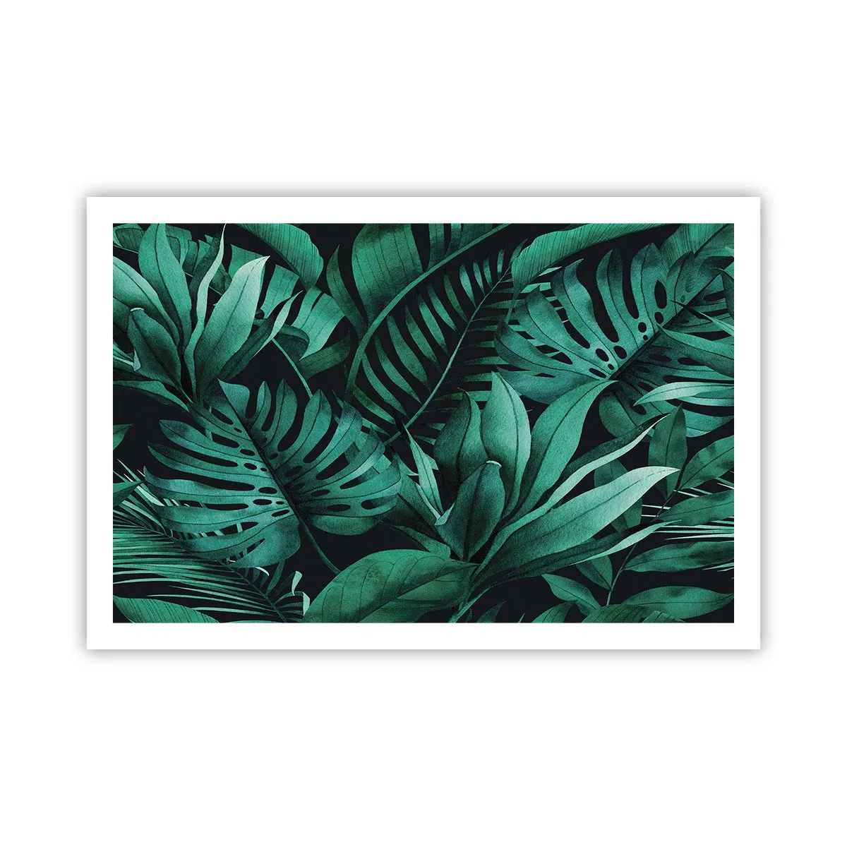 Affiche - Poster - Profondeur du vert tropical - 91x61 cm