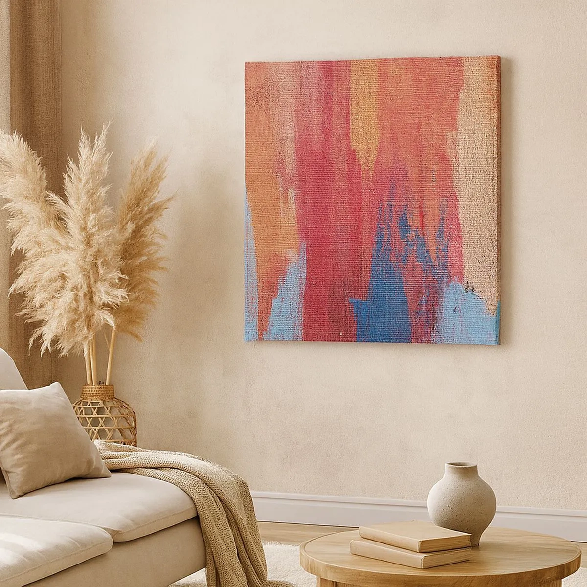 Impression sur toile - Image sur toile - Ecoulement de l'arc-en ciel - 30x30 cm