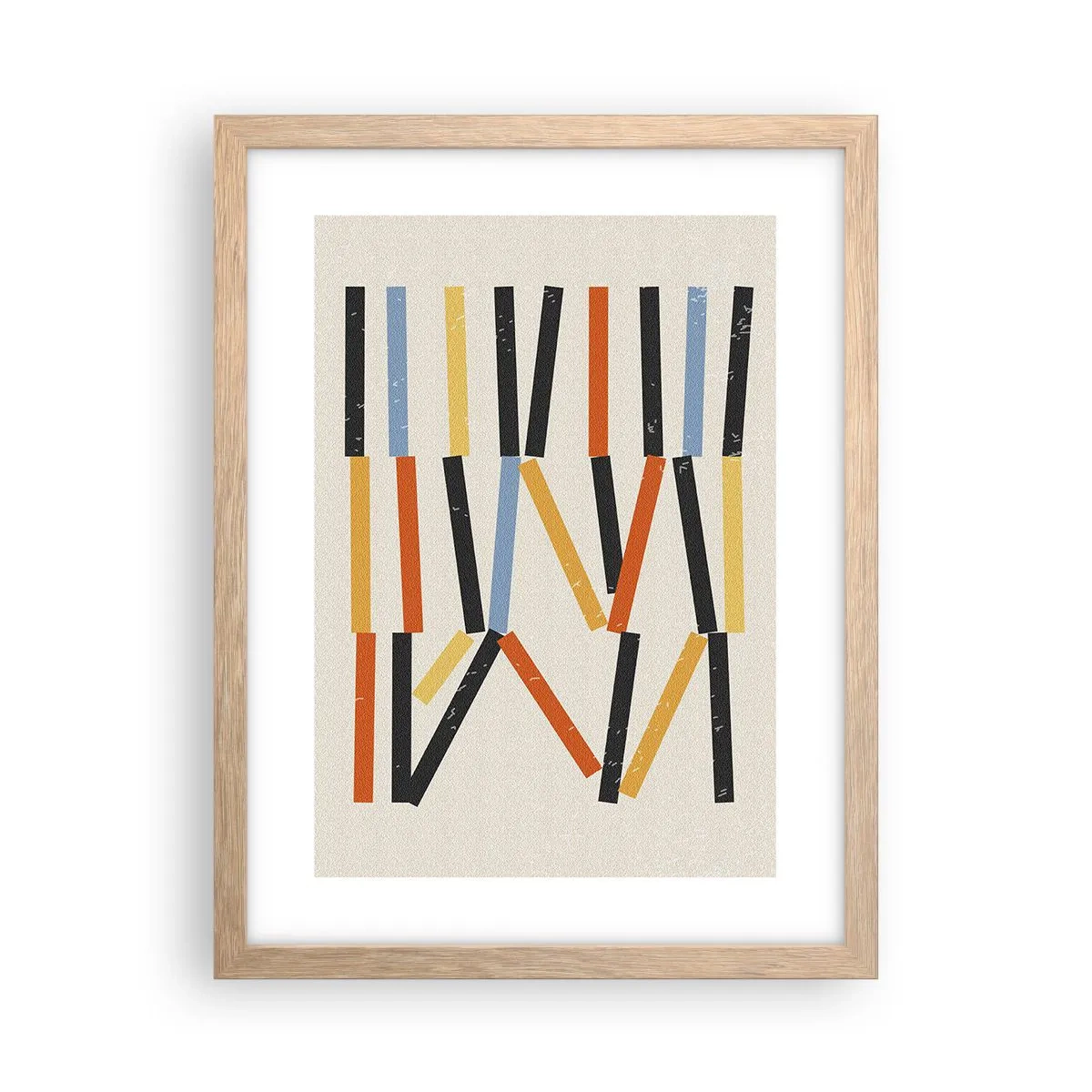 Affiche dans un chêne clair - Poster - Composition de niveaux - 30x40 cm