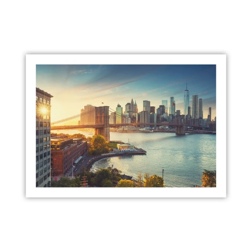 Affiche - Poster - L'aube de la grande ville - 70x50 cm