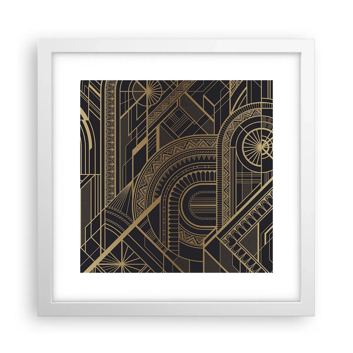 Affiche dans un cadre blanc - Poster - Concept, idée, plan - 30x30 cm