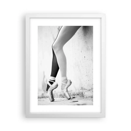 Affiche dans un cadre blanc - Poster - Ballerine, voilà ! - 30x40 cm