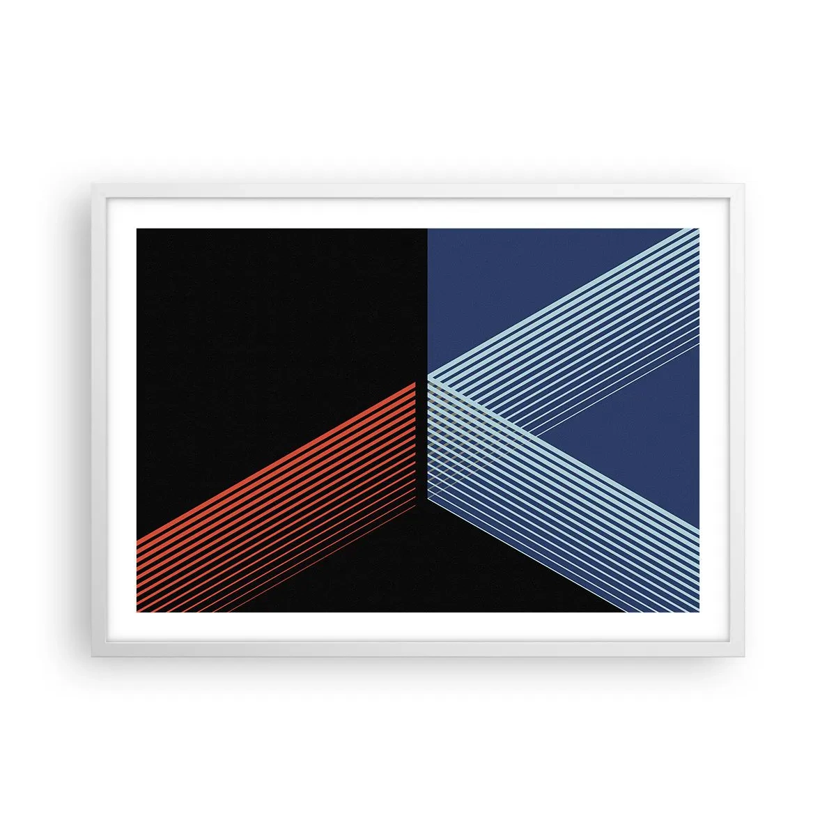 Affiche dans un cadre blanc - Poster - Histoire simple - 70x50 cm