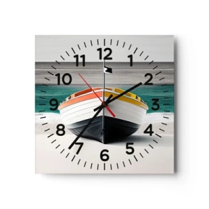 Horloge murale - Pendule murale - A sa place - 30x30 cm