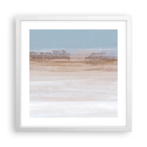 Affiche dans un cadre blanc - Poster - Paysage ambigu - 40x40 cm