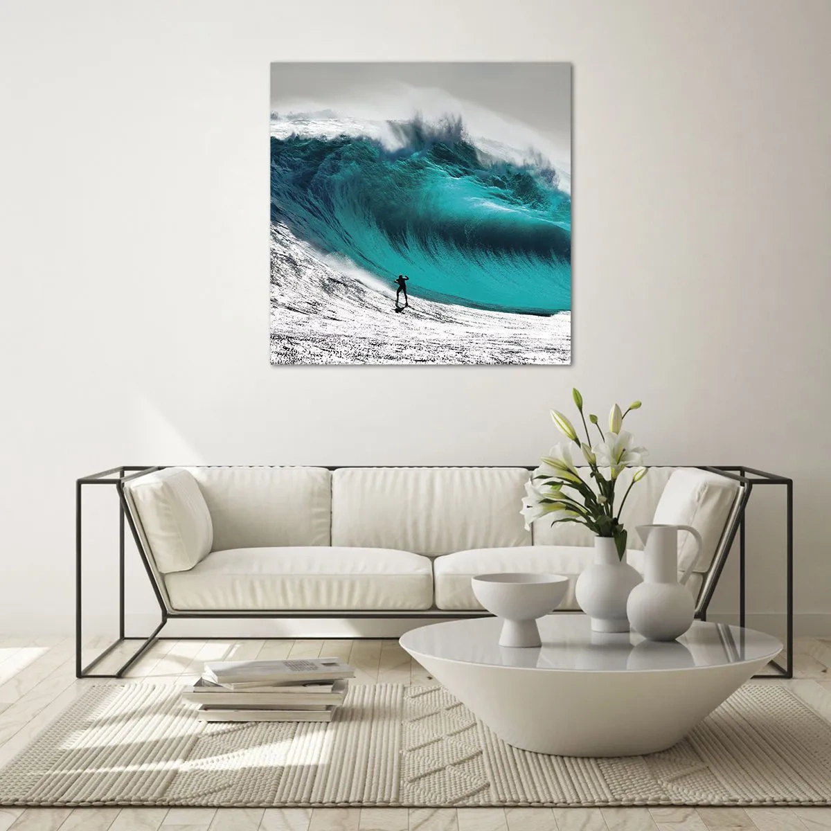 Impression sur verre - Image sur verre - Challenge accepté - 40x40 cm