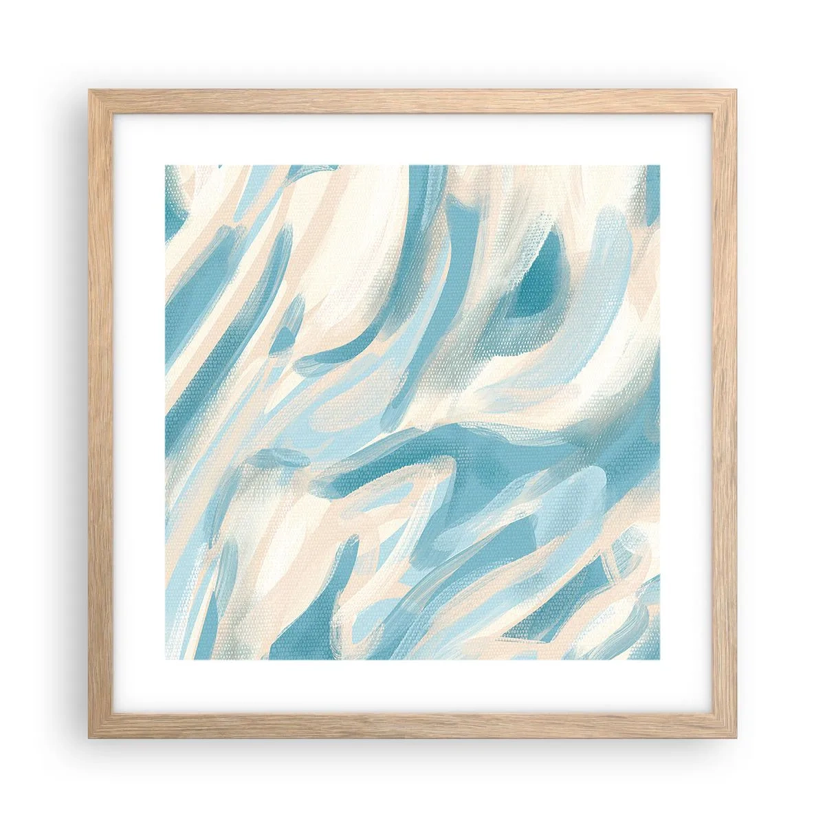 Affiche dans un chêne clair - Poster - Brise printanière - 40x40 cm