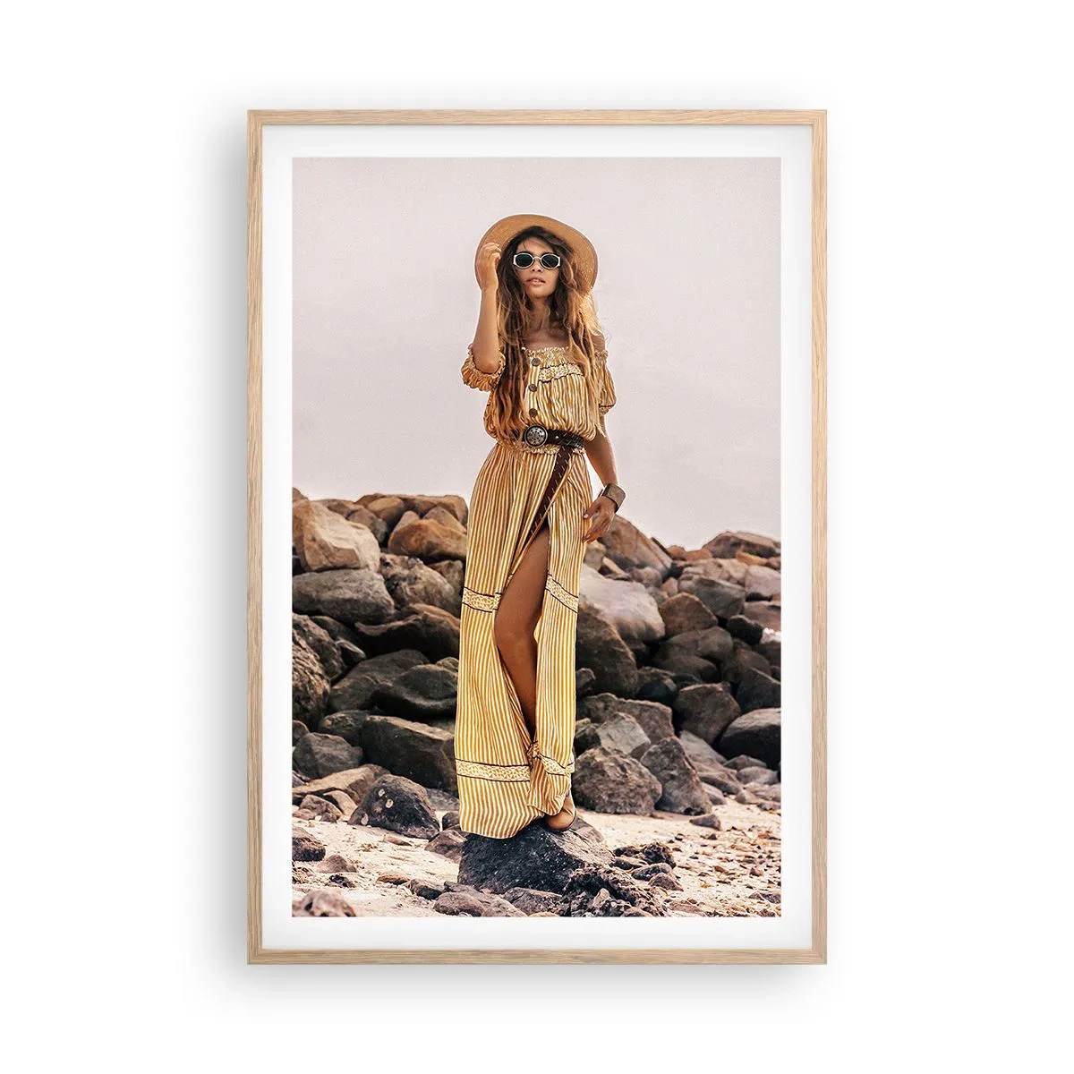 Affiche dans un chêne clair - Poster - La magie des pierres - 61x91 cm