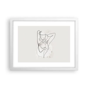 Affiche dans un cadre blanc - Poster - L'art de la séduction - 40x30 cm