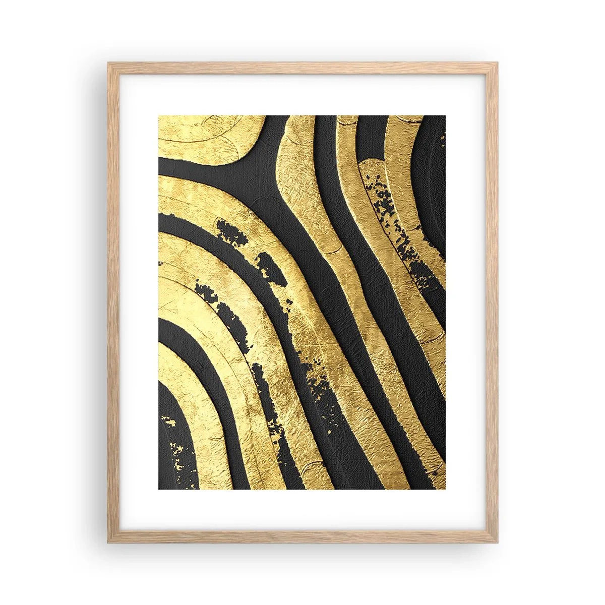 Affiche dans un chêne clair - Poster - Tout coule - 40x50 cm