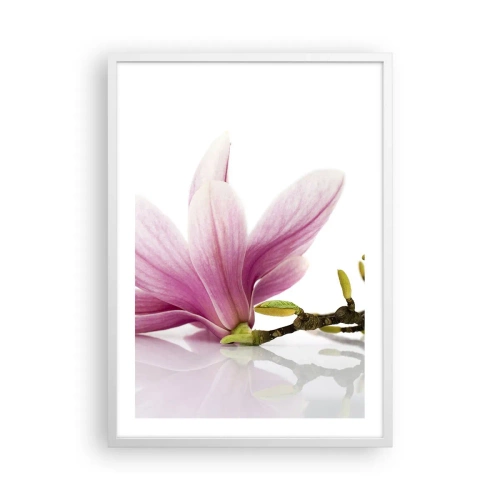 Affiche dans un cadre blanc - Poster - Délicat comme une brise de printemps - 50x70 cm