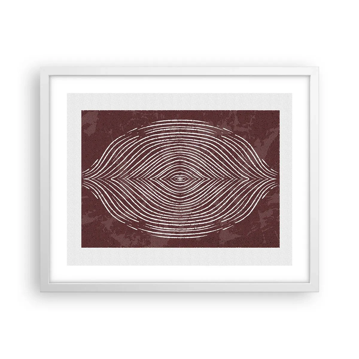 Affiche dans un cadre blanc - Poster - L'espace parle - 50x40 cm