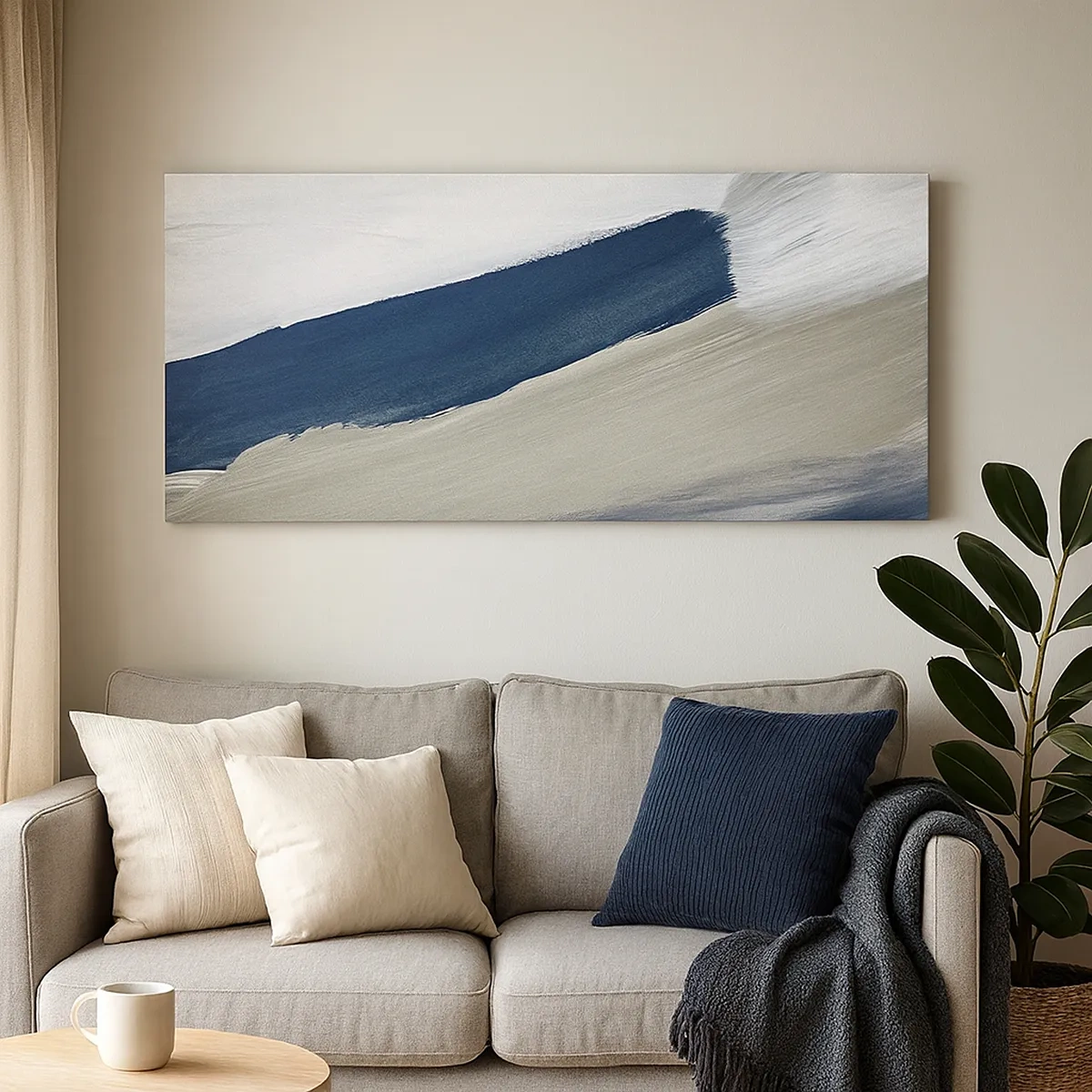 Impression sur toile - Image sur toile - Rencontre avec la blancheur - 30x30 cm