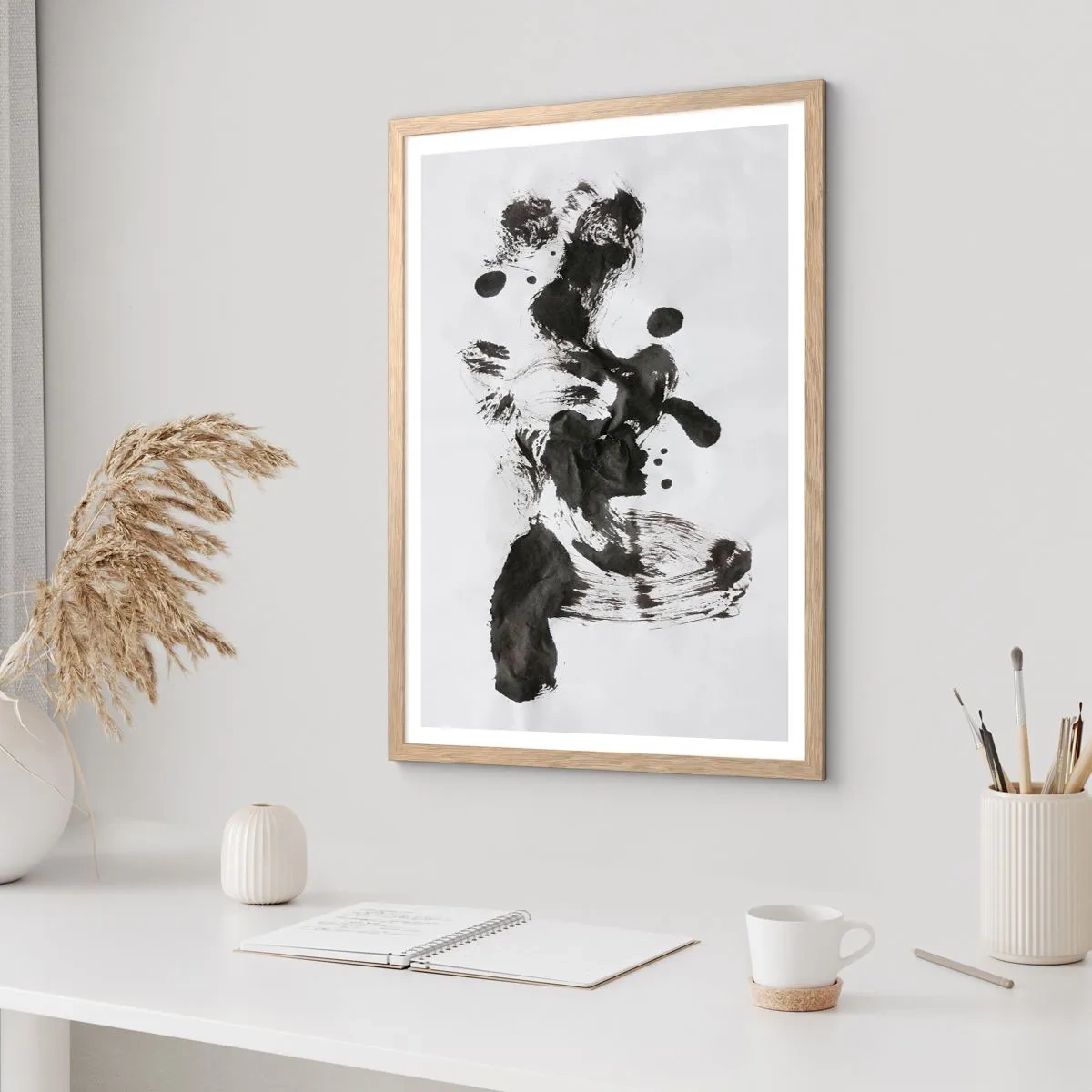 Affiche dans un chêne clair - Poster - De la méthode dans la folie ? - 50x70 cm