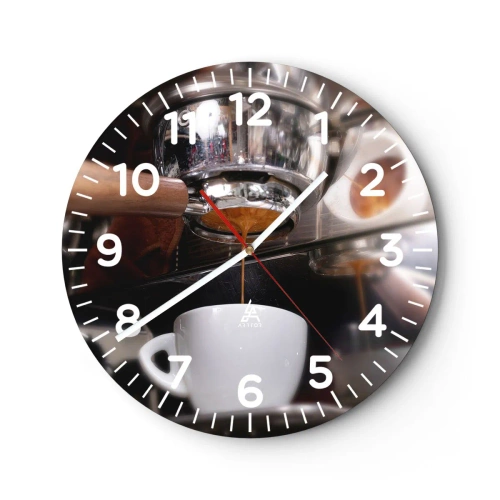 Horloge murale - Pendule murale - Bon moment de la journée - 30x30 cm